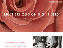 Tablet Screenshot of motherhoodonhighheels.com